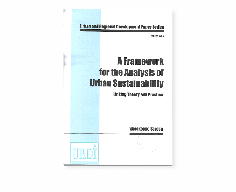 A Framework for the Analysis of Urban Sustainability